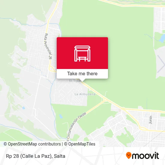 Rp 28 (Calle La Paz) map