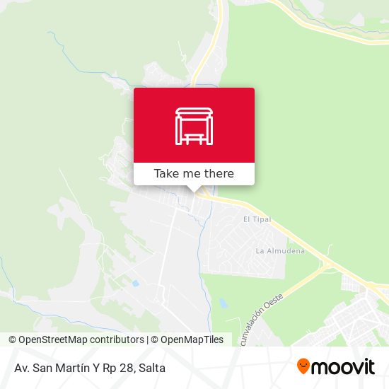 Av. San Martín Y Rp 28 map