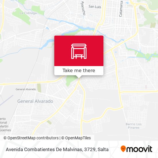 Avenida Combatientes De Malvinas, 3729 map