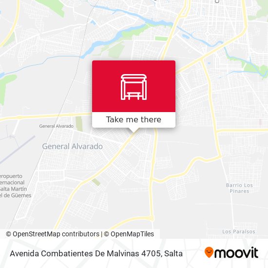 Avenida Combatientes De Malvinas 4705 map
