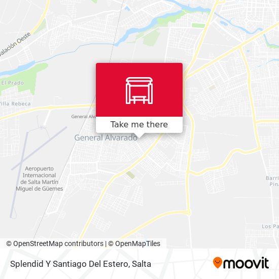 Mapa de Splendid Y Santiago Del Estero