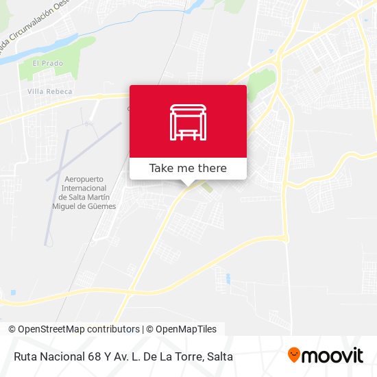 Ruta Nacional 68 Y Av. L. De La Torre map