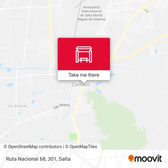 Ruta Nacional 68, 301 map