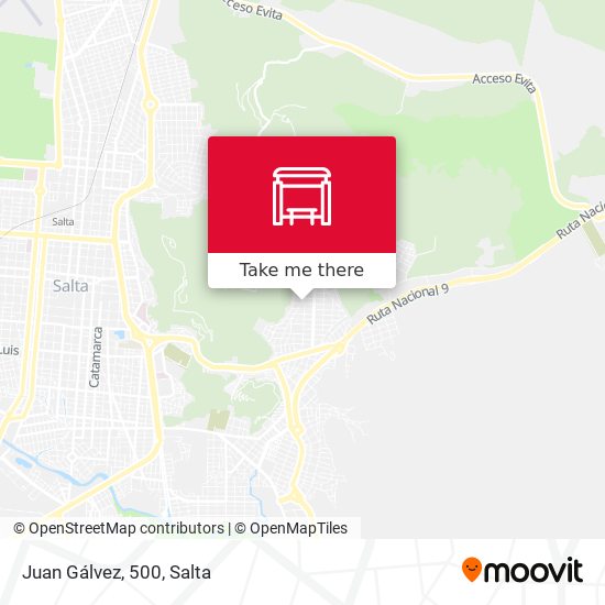 Mapa de Juan Gálvez, 500