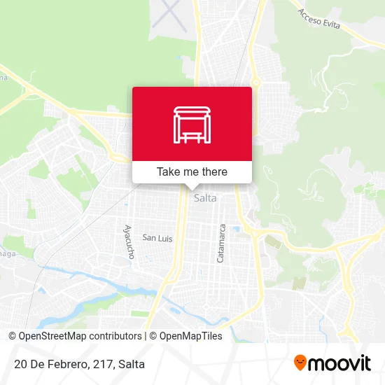 20 De Febrero, 217 map