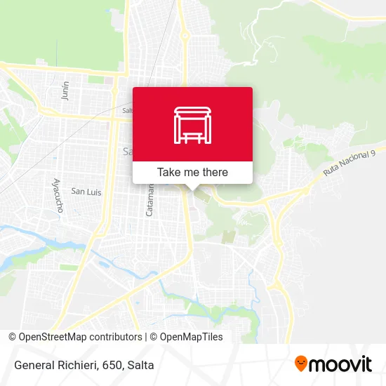 General Richieri, 650 map