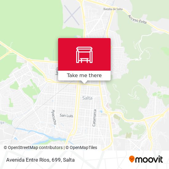 Mapa de Avenida Entre Ríos, 699