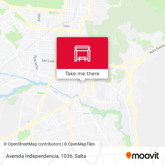 Avenida Independencia, 1036 map