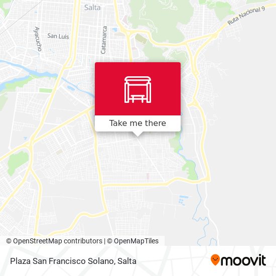 Plaza San Francisco Solano map