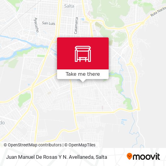 Juan Manuel De Rosas Y N. Avellaneda map