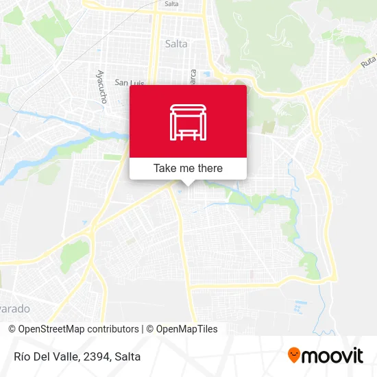 Río Del Valle, 2394 map