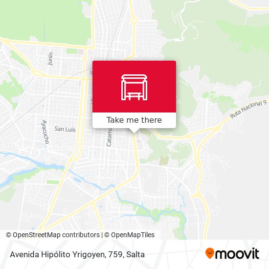 Avenida Hipólito Yrigoyen, 759 map