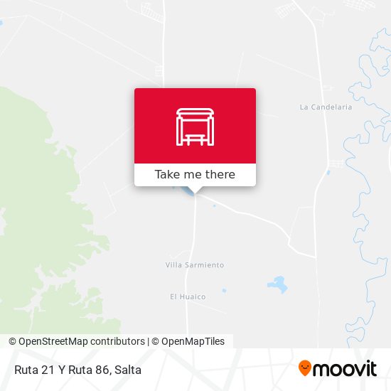 Mapa de Ruta 21 Y Ruta 86