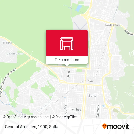 General Arenales, 1900 map