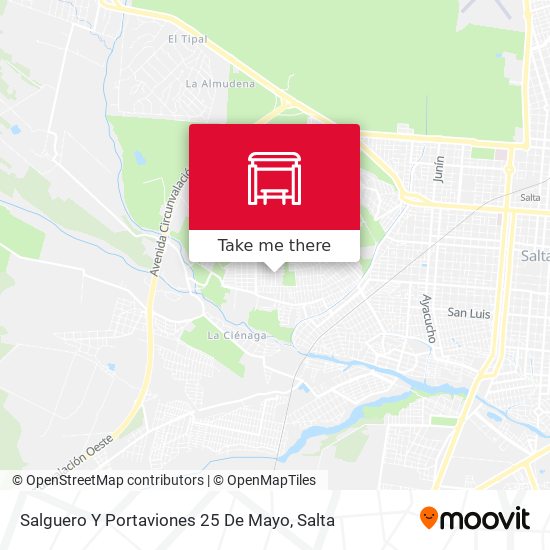 Salguero Y Portaviones 25 De Mayo map
