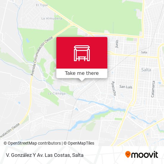 Mapa de V. González Y Av. Las Costas