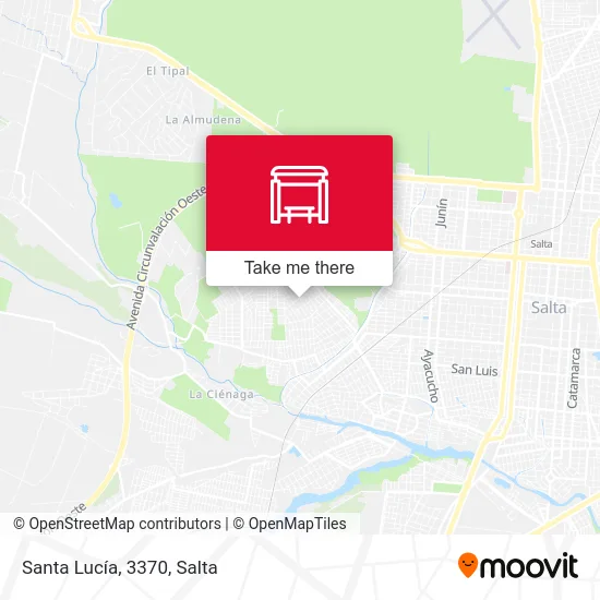 Santa Lucía, 3370 map