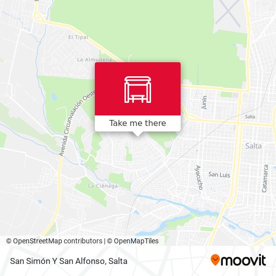 San Simón Y San Alfonso map