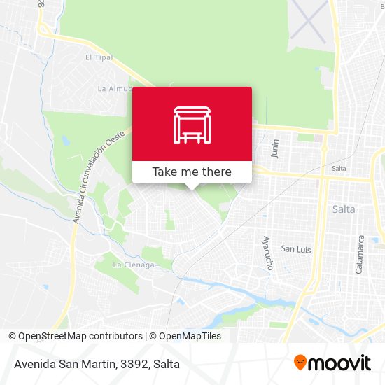 Mapa de Avenida San Martín, 3392