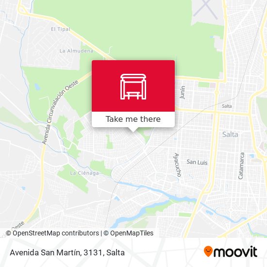 Mapa de Avenida San Martín, 3131