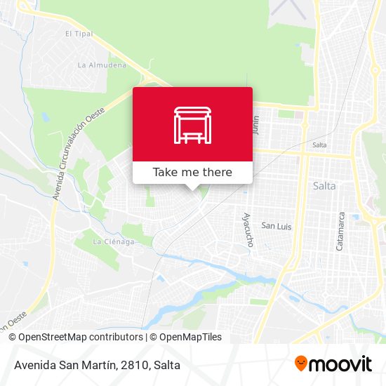 Mapa de Avenida San Martín, 2810