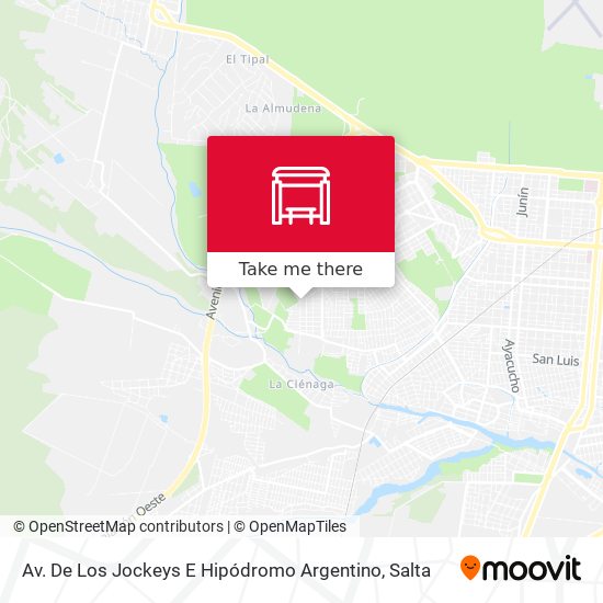 Mapa de Av. De Los Jockeys E Hipódromo Argentino