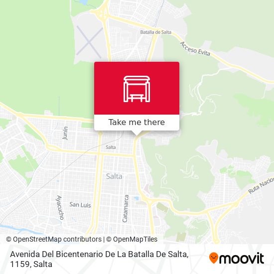 Avenida Del Bicentenario De La Batalla De Salta, 1159 map