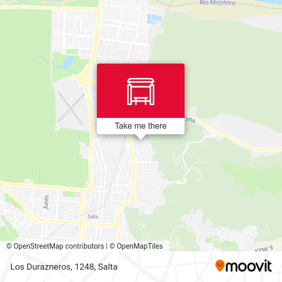 Los Durazneros, 1248 map