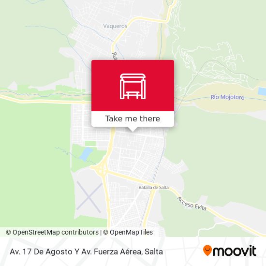 Mapa de Av. 17 De Agosto Y Av. Fuerza Aérea