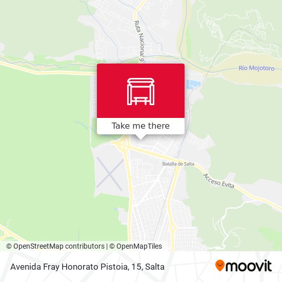 Mapa de Avenida Fray Honorato Pistoia, 15