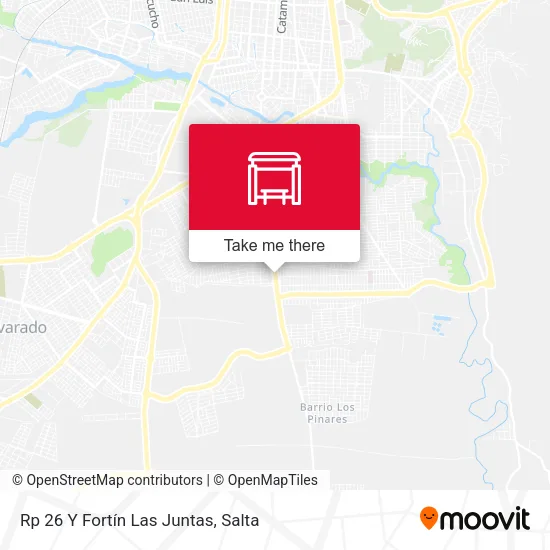 Mapa de Rp 26 Y Fortín Las Juntas