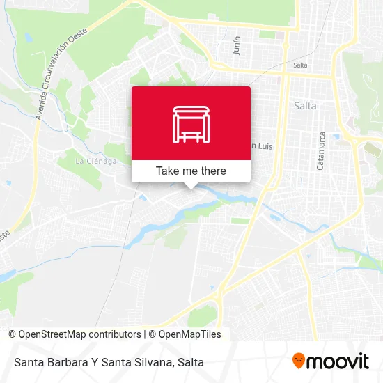 Santa Barbara Y Santa Silvana map
