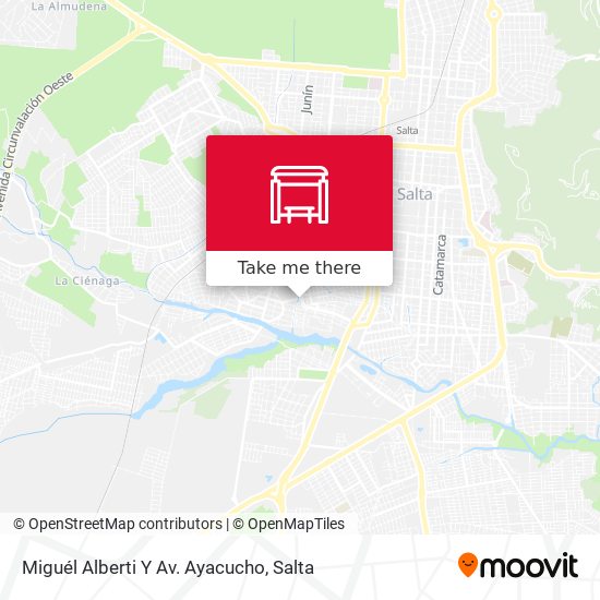 Mapa de Miguél Alberti Y Av. Ayacucho