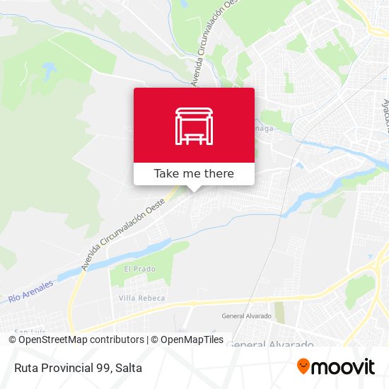 Mapa de Ruta Provincial 99