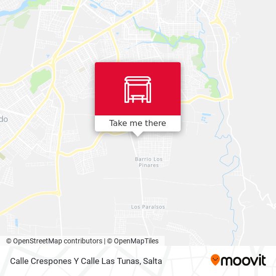 Calle Crespones Y Calle Las Tunas map