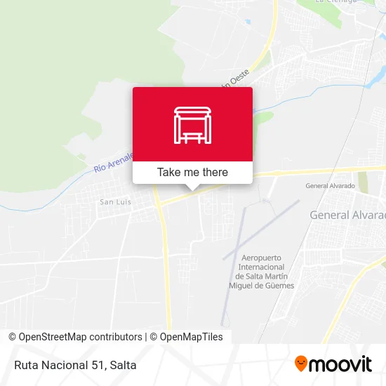 Ruta Nacional 51 map
