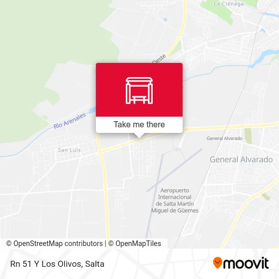 Rn 51 Y Los Olivos map