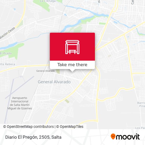 Diario El Pregόn, 2505 map