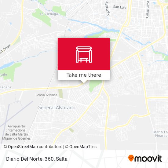 Mapa de Diario Del Norte, 360