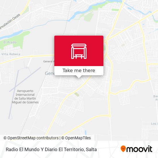 Radio El Mundo Y Diario El Territorio map