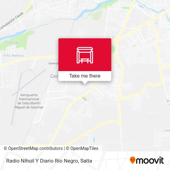 Radio Nihuil Y Diario Río Negro map