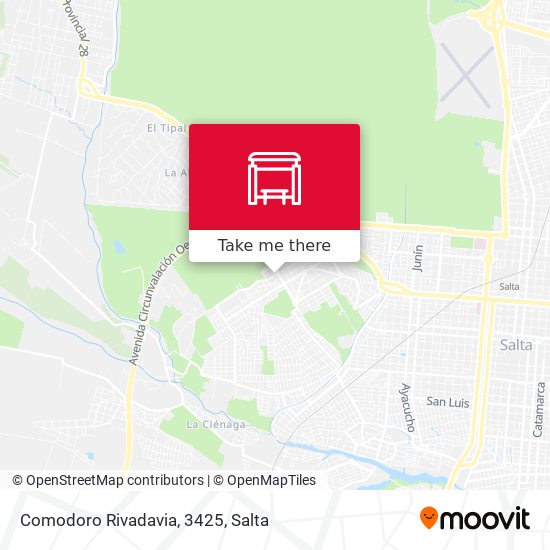 Mapa de Comodoro Rivadavia, 3425