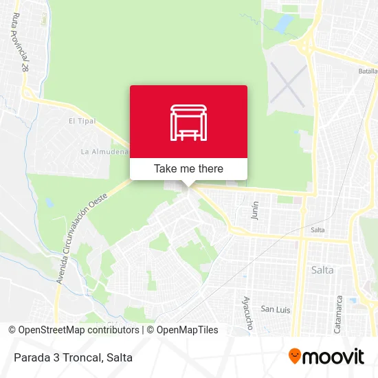 Parada 3 Troncal map