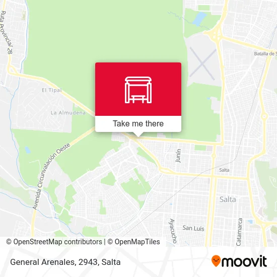 General Arenales, 2943 map