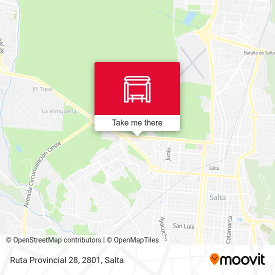 Ruta Provincial 28, 2801 map