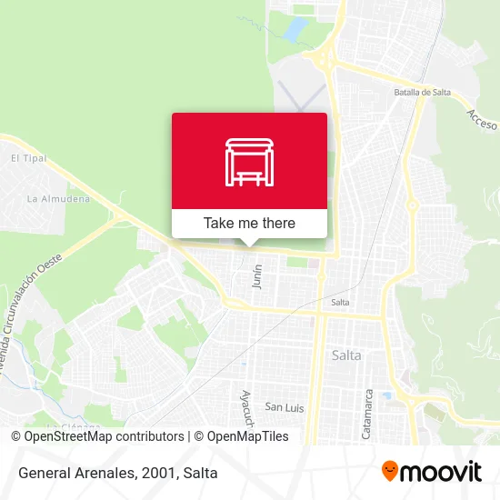 General Arenales, 2001 map