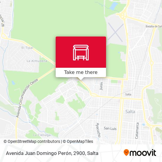 Mapa de Avenida Juan Domingo Perón, 2900