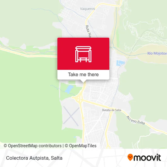 Colectora Autpista map