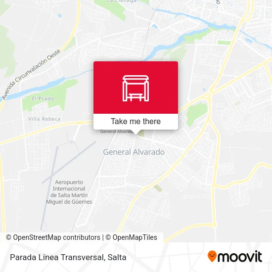 Mapa de Parada Línea Transversal