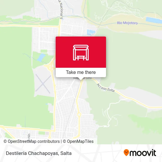 Destilería Chachapoyas map